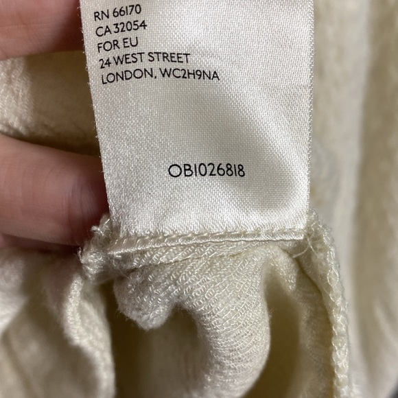 Free People Bonny Blouse in Cream Women's Small - Picture 7 of 8